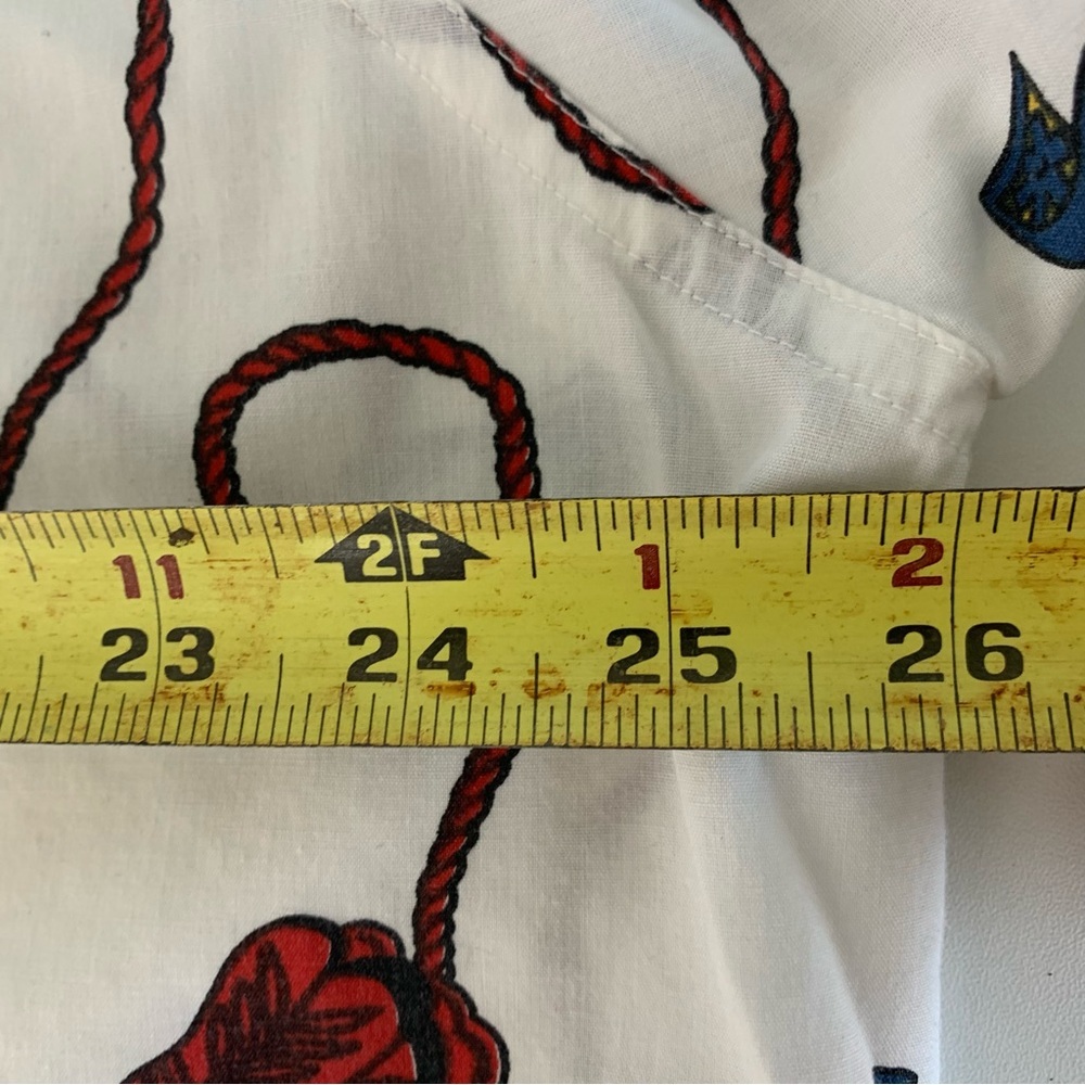 Venezia Cowboy Rodeo Western Button Up Blouse Vintage Style Top Size Large - Picture 13 of 16